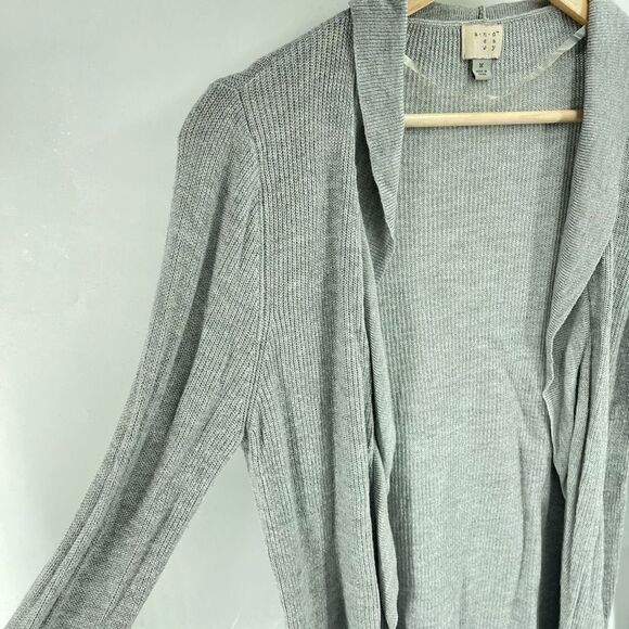A New Day Womens Cardigan Sweater Open Front Knit Long Sleeve Gray Size Medium - Picture 6 of 8